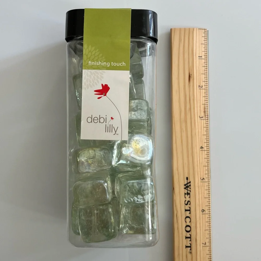 Vase Filler Stones Clear Glass Ice Cubes Floral Arrangements Decor Bowls